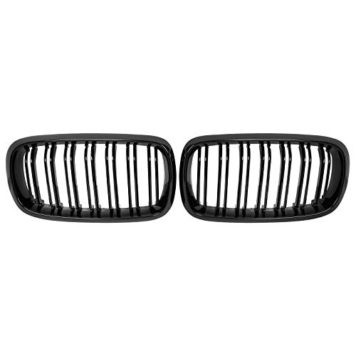 X AUTOHAUX フロントグリル バンパー グリル ミッドネットグリル グリル メッシュ BM Wに対応 X5 2014-2018 1ペア 460x240x70mm