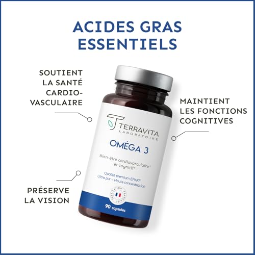 Oméga 3 EPAX® | Huile de Poissons Sauvages Ultra Pure | Processus de Purification Breveté XO | Haute Concentration EPA et DHA | TOTOX inf. à 3 | Pêche Durable | 90 Capsules Anti Oxydation | Terravita – Image 3