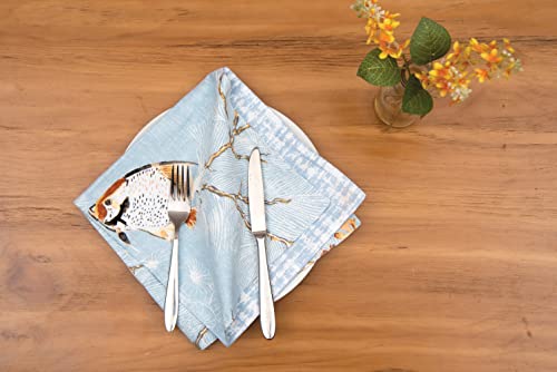 Set de 6 Servilletas Reversibles Azules 20 x 20 pulg miniatura 3