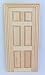 The Components Co Dolls House Miniature DIY Fixture 1:12 Scale Natural Wood False 6 Panel Door