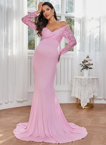 Robe de maternité en dentelle extensible pour sublimer les formes de grossesse