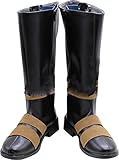 CUTEMUFFIN Cosplay Boots Shoes for Undertaker Black