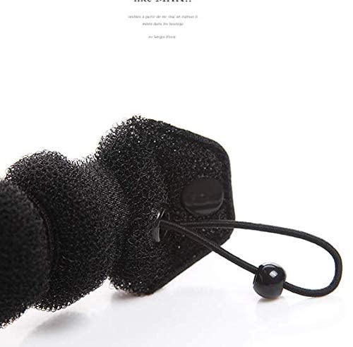 Miniatura 3 de Juego de 2 estilismos mágicos negros para el cabello caliente para el cabello en forma de dona, para mujeres y niñas (1 grande + 1 pequeña)