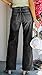 Atditama Wide Leg Jeans for Women Mid Rise Straight Leg Bootcut Stretchy Relaxed Boyfriend Mom Jeans Black US 4-6