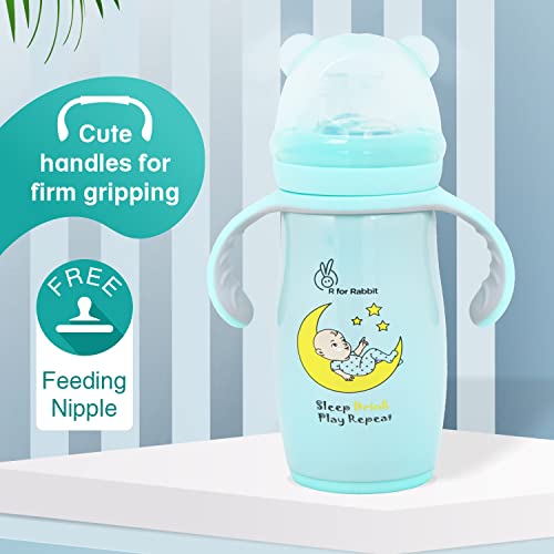 R-for-Rabbit-Steebo-Crescent-Stainless-Steel-2-in-1-Baby-Spout-Sipper-Cup-for-Kids-Age-3-Months-to-18-Months-Blue240ml
