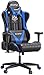 AutoFull Chaise Gaming Ergonomique Chaise de Bureau Fauteuil Cuir PU Chaise Gamer,Hauteur D'assise et Inclinaison du Dossier Réglables,Appui-tête et Support lombair,Bleu (Garantie de Trois Ans)
