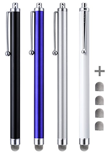CCIVV Stylus Pens, 4 Pcs 5.6 Inches Mesh Tipped Stylus for Touch Screens
