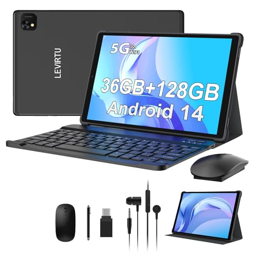 LEVIRTU Tablet 10 Pulgadas Android 14 Tableta 5G WiFi Octa Cores,2.0GHz Tablet PC 36GB RAM+128GB...
