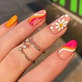 Inhalt:1 Nagelkleber,24pcs fake Nägel in 10 verschiedenen Größen,ist es bequem,die richtige Größe zu wählen,die zu jedem Ihrer Finger passt.