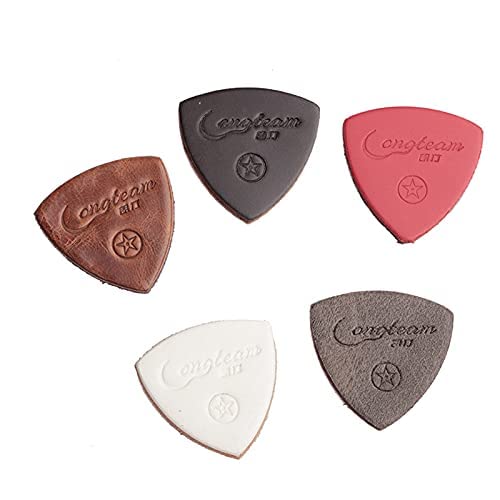 Plektrum Merlins Leder-Set mit 3 Picks in verschiedenen Stärken