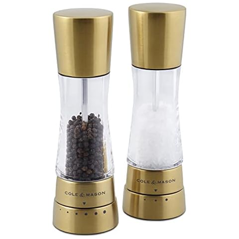 Cole & Mason H332017 Derwent Gold Salz und Pfeffer Mühle, 2er Set Manuell Cover