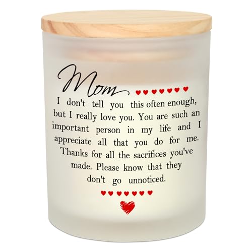 Cadeaux pour maman de sa fille ou fils : bougie bien-être à la lavande pour Noël et anniversaire