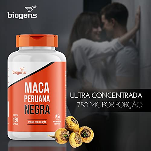 Maca Peruana Negra em pó 5g por porção, 150g, Biogens 4 Maca Peruana Negra em pó 5g por porção, 150g, Biogens - Imagem 4