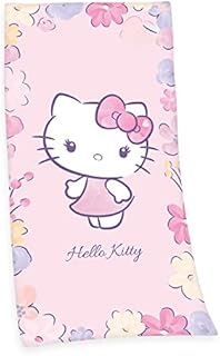 Herding Hello Kitty Velour Towel, 75 X 150 Cm, 100% Cotton/Velour