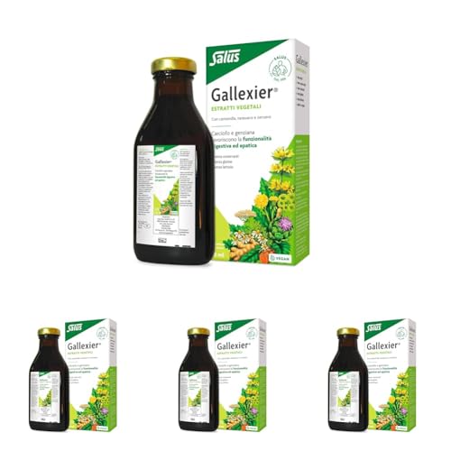 Salus - Gallexier Fórmula Herbal, Botella de 250 ml, Contribuye al Buen Funcionamiento del Sistema Digestivo y Ayuda a Realizar una Correcta Digestión - Elaborado a Base de Extractos de 12 Plantas