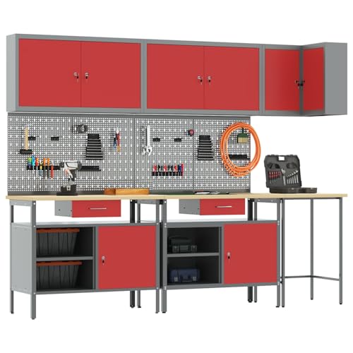 Banco de Trabajo Taller con Cajones Marca vidaXL