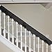 US Cargo Control Quilted Banister/Railing Cover with Hook and Loops Straps - Black Covers for Moving/Storage - 13 Inches x 72 Inches - Cotton/Polyester Blend - 1 Pound - Washable, Reusable