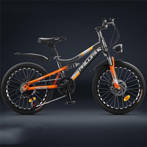 20/22�C���`�̎q���p�}�E���e���o�C�N�A�j�̎q�Ə��̎q�̎��]�ԁA�V���b�N�A�u�\�[�o�[�A�f�B�X�N�u���[�L�A�w�� (�O���[/�I�����W,20�C���`�i�����g��130�`150cm�j) [���s�A���i]