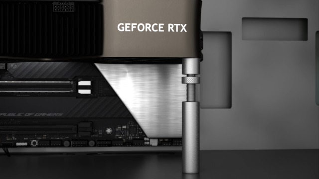 GPU support bracket silver