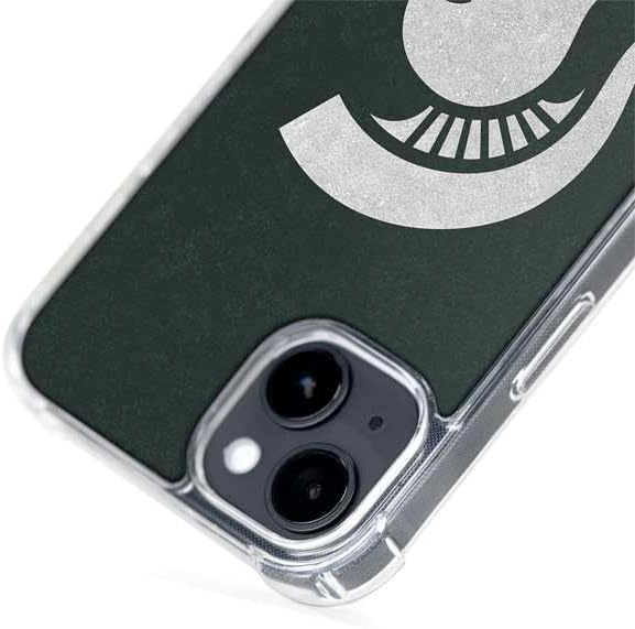 Skinit Phone Case Compatible with MagSafe iPhone 15 - Officially Licensed Michigan State University Spartans Logo Design