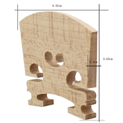 Generic Set of 4 Maple Bridges for 1/2 Violin Accessories