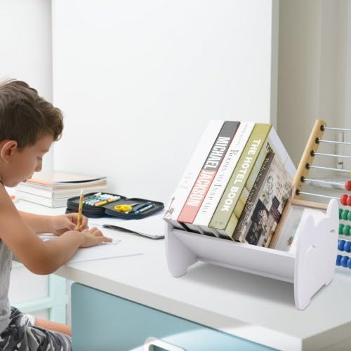 HOMCOM kinderboekenplank met wielen boekenplank voor kind