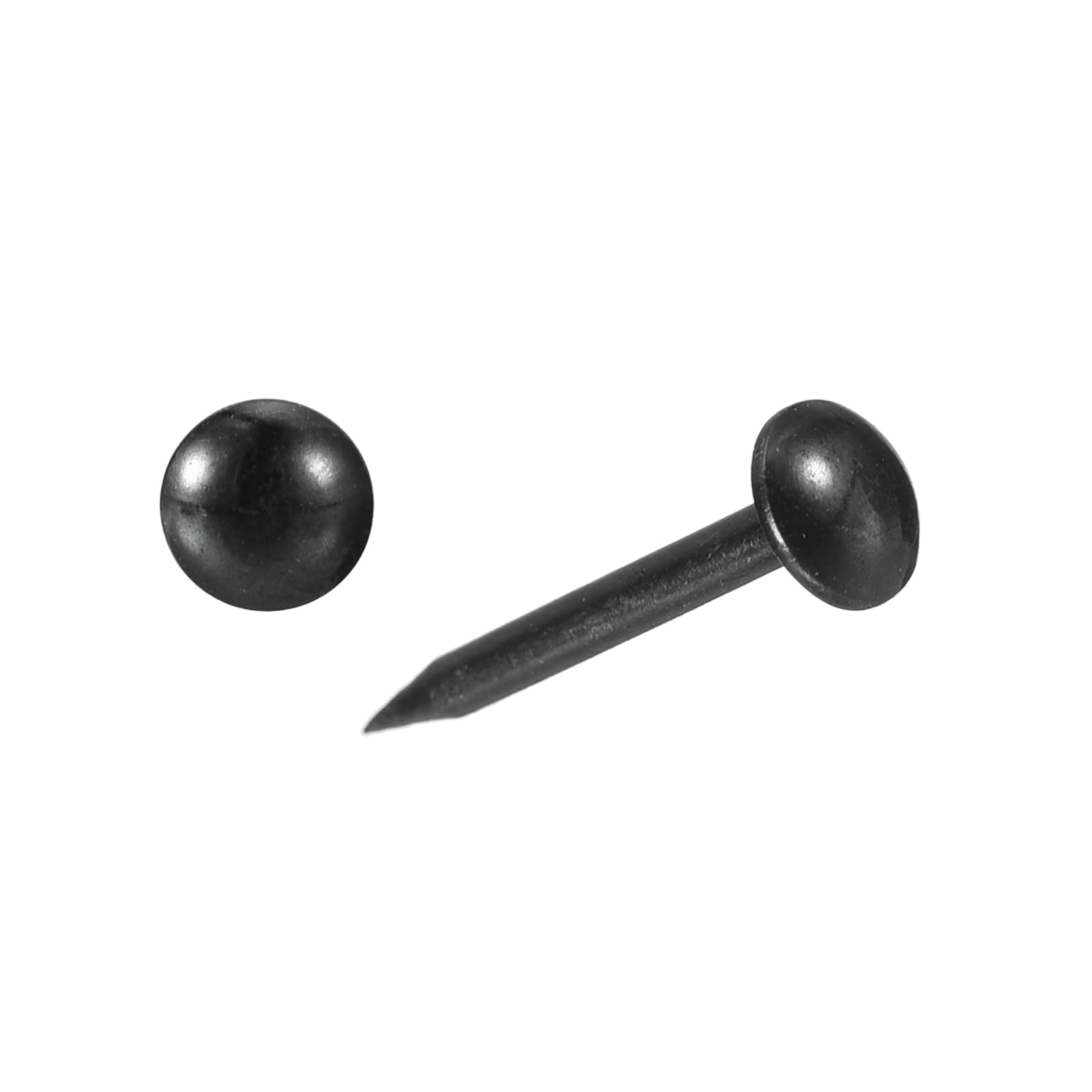 sourcing map Upholstery Tacks Nail Pins Furniture, 100Pcs 5x17mm Thumb Tack Pins Assortment Kit Carbon Steel for Home Sofa DIY Decorative Nail Heads Nails, Black