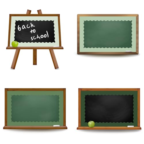 Image of Whaline 65.6 Ft Sage Green Scalloped Bulletin Board Borders 4 Rolls Gradient Green Die-Cut Board Trim for Back to School Classroom Office Chalkboard Wall