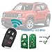 Int-key Smart Key Fob Replacement Fit for Jeep Renegade 2015-2022 Car Keyless Entry Remote FCC ID:M3N-40821302 Part Numbers:68266733AA,6FD98DX9AA,6BY88DX9AA 433Mhz