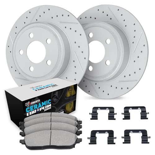 Image of R1 Concepts Rear Brake Kit Fits 2007-2016 Volvo S80; 2008-2010 Volvo V70