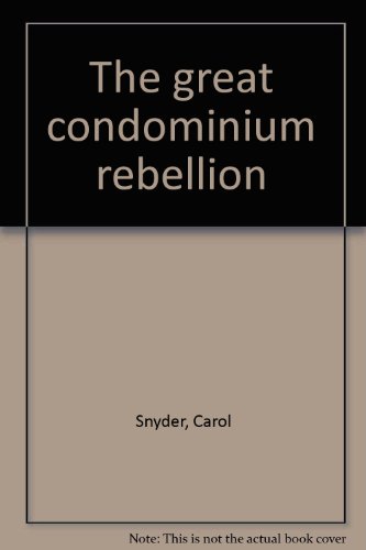 The great condominium rebellion 0440030625 Book Cover