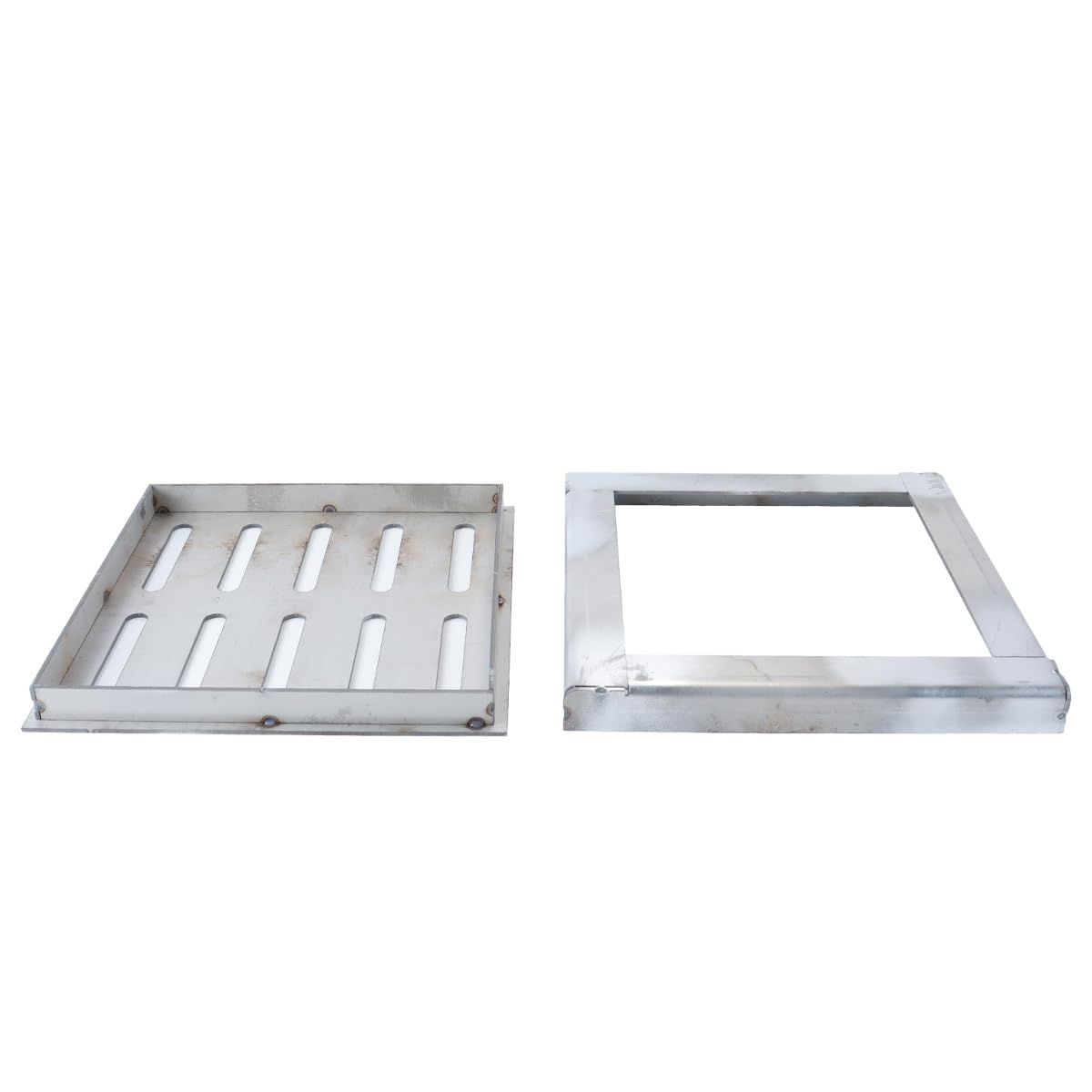 Hoite Stainless Steel Floor Drain with Frame, Stainless Steel Drain,Rainwater Grid, Sewer Cover