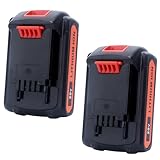 Tulepowceeng 2 Pack 20V 4.0Ah Lithium Replacement Battery Compatible with Black and Decker 20v Cordless Power Tools, Replacement for 20v Battery LBXR20 LB20 LBX20 LBX4020 LBXR20-OPE LBXR2520