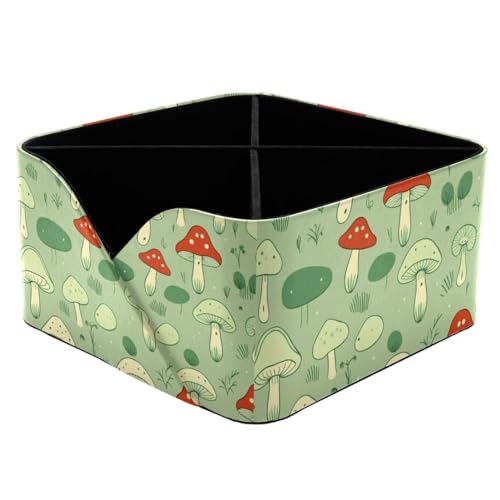 Motif champignon vert pour ce porte-stylos rectangulaire polyvalent - 2