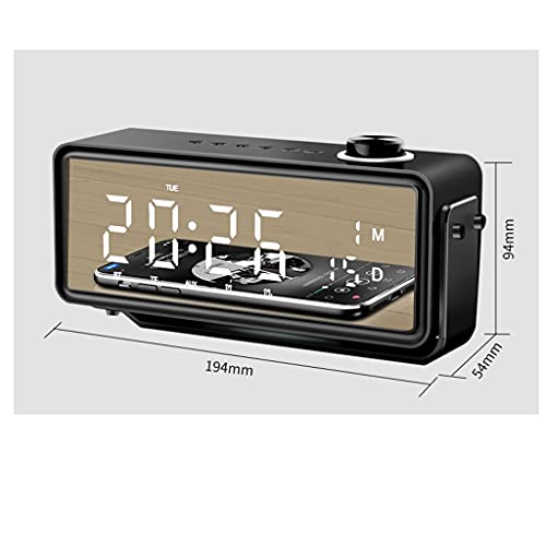 WJCCY Draadloze bluetooth speaker wekker subwoofer radio outdoor home mini draagbare computer audio (Color : Black) - Image 6