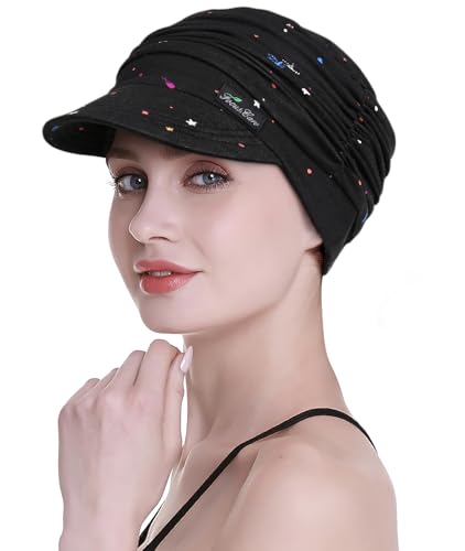 Focuscare - Turbante Suave Para Mujer, Turbante Para Cubrir La Caída Del Cabello En Los Tratamientos De Quimioterapia, Negro-F, Talla Única Focuscare - Turbante Suave Para Mujer, Turbante Para Cubrir La Caída Del Cabello En Los Tratamientos De Quimioterapia, Negro-F, Talla Única