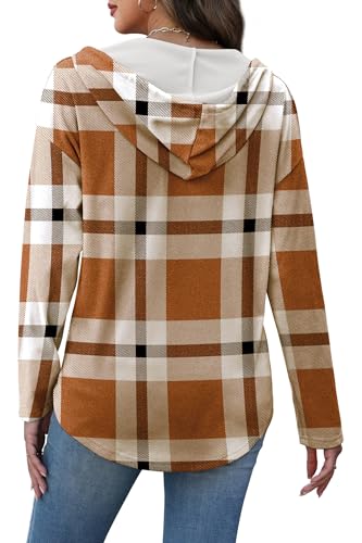 Womens Tops Fall Trendy 2026 Hoodies for Women Halloween Sweatshirt Brown M - image 5