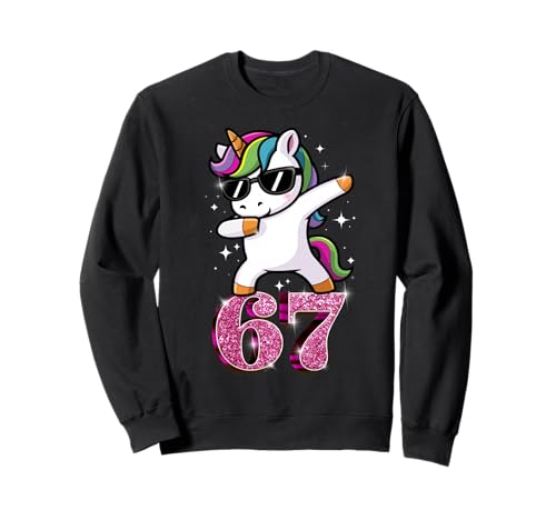 Funny Girls Pink 67 Unicorn Six Seven Meme Brainrot �g���[�i�[