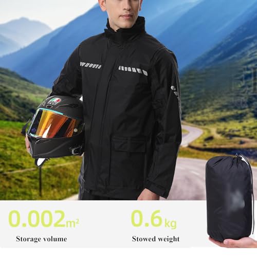 Chaqueta impermeable para lluvia para hombre y mujer miniatura 4