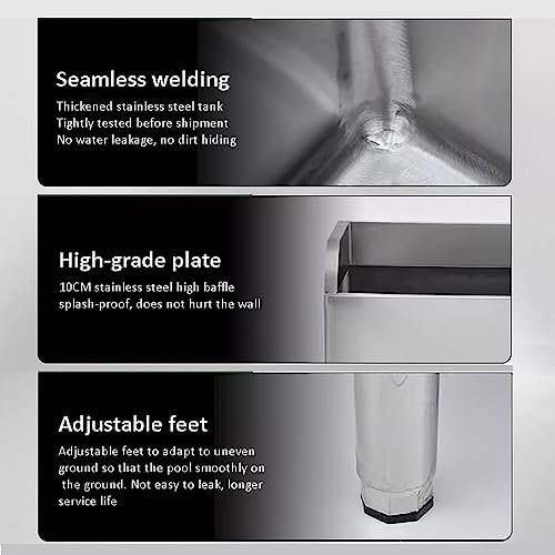 Seau de nettoyage utilitaire grand bac de lavage robuste - 3