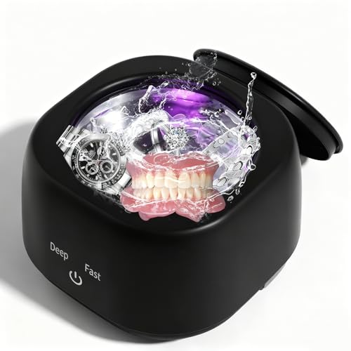 Nettoyeur à ultrasons pour appareils dentaires et bijoux - Bac inox 48 kHz