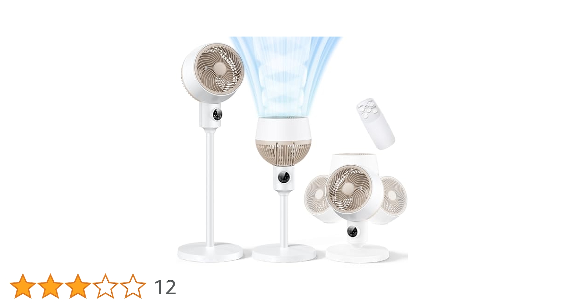 サーキュレーター 360度首振り DCモーター 風量段階調節 扇風機 DCモー Amazon.co.jp: サーキュレーター 扇風機 【360°強風・静音・節電