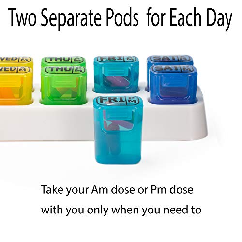 GMS 7 Day AM/PM Pill Reminder - Weekly Pill Organizer 7 Days 2 Times a Day - Pop Out Pill Pods for Medication Management (Rainbow) 5 GMS 7 Day AM/PM Pill Reminder - Weekly Pill Organizer 7 Days 2 Times a Day - Pop Out Pill Pods for Medication Management (Rainbow) - Image 6