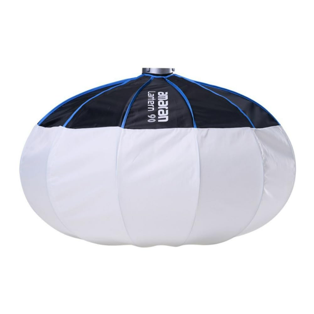 Amaran Lantern 90 cm, 90 cm, omnidirektionaler Modifikator mit weichem Licht für Umgebungsbeleuchtung, schnelles Baudesign, ideal für Studio, Standort und Videoinhalte mit großen