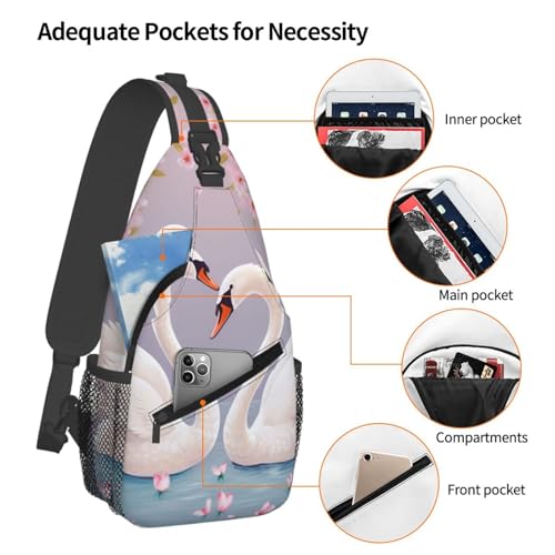 Bolso Sling para Mujeres y Hombres con Estampado Floral miniatura 3