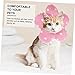 HOLIDYOYO Cat Recovery Cone Collar Elizabethan Collar for Cats Kitten Healing Collar Pet Collar Adjustable Comfortable Breathable for Dogs Cats