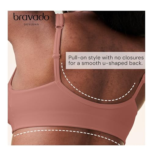 Image of Bravado Designs Ballet Seamless Crossover Maternity Nursing Bra, Comfortable Breastfeeding Bra