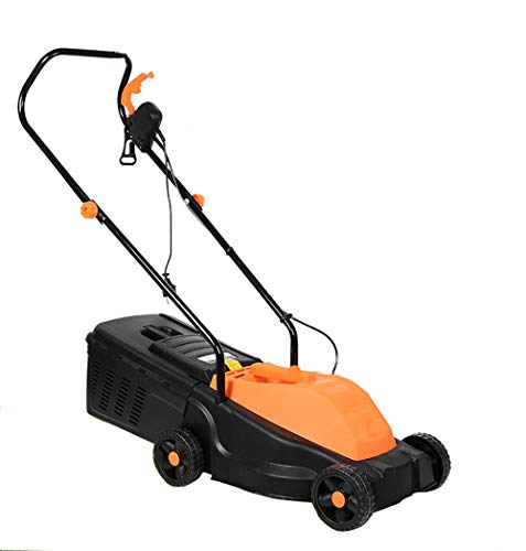 QJJML Garden Mower, 1300W High Power, 3 Height Adjustment, Cutting Width 32CM,50Mpowercord
