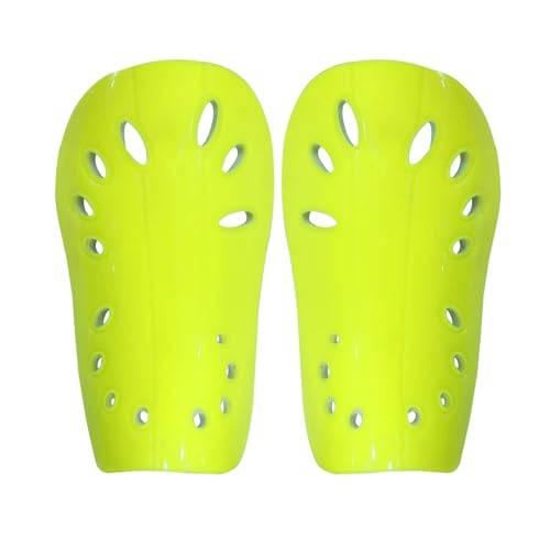 Image of GISCO Premium Soccer Shin Guards for Youth & Adults | Lightweight Football Shin Pads | Protective Soccer Gear for Training & Matches (F. Yellow, Medium)