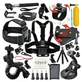 スマリー（SMALY） アクションカメラ アクセサリーセット 26点セット GoPro Hero 11 10 9 8 7 6 5 Max SJCAM insta360 Fusion DJI などに対応